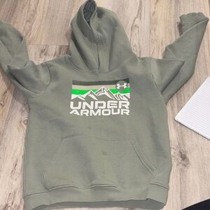 Under Armour Olive Hoodie with Logo